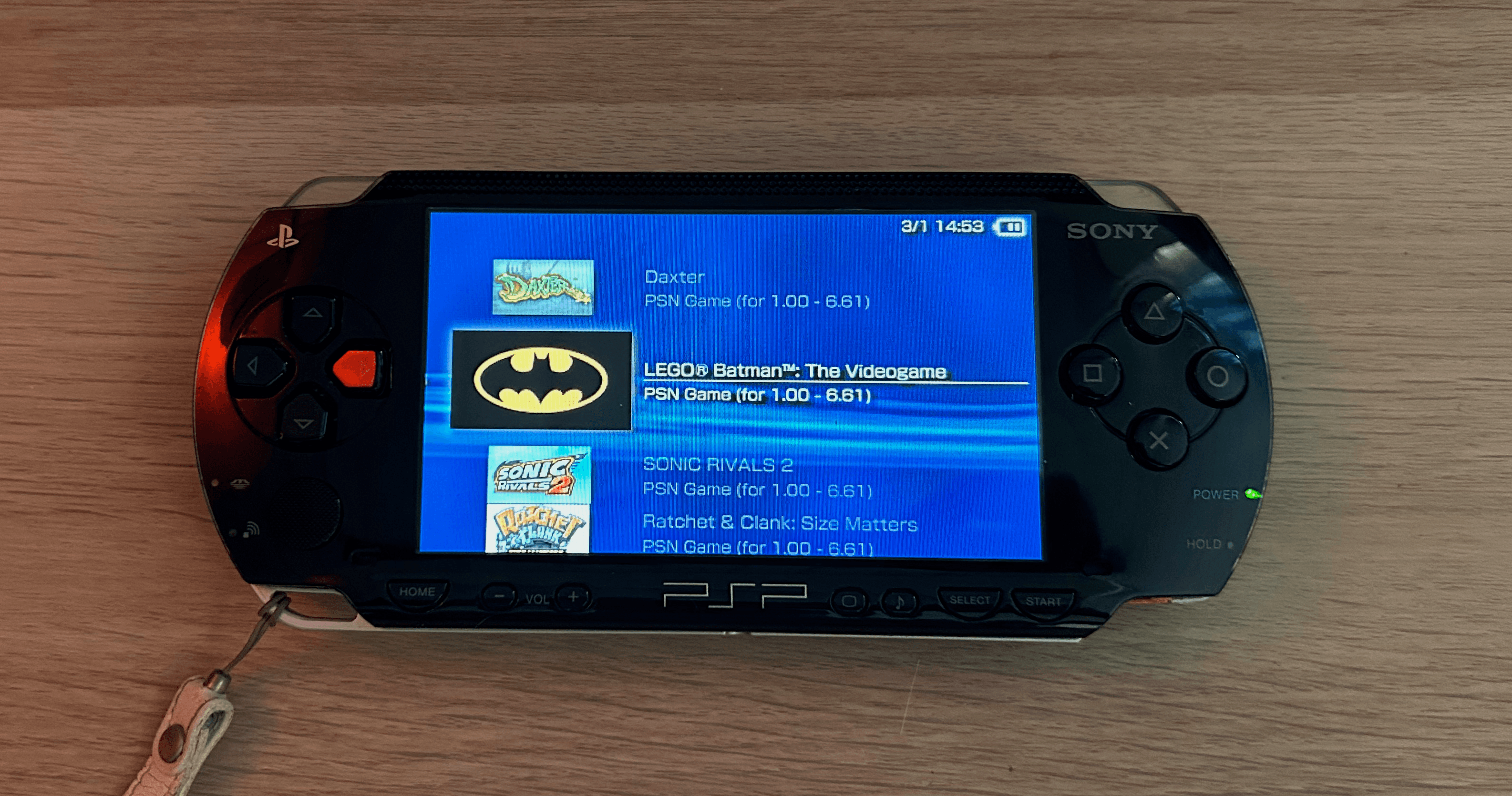 I got a PSP 1000 to stop scrolling on the train. Then I installed ARK-5.